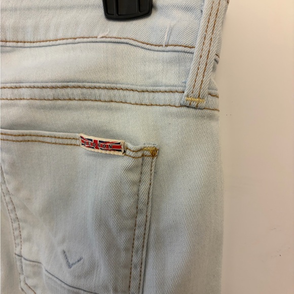 Hudson Jeans Women's Light Blue Denim Flare Jeans - Picture 6 of 7
